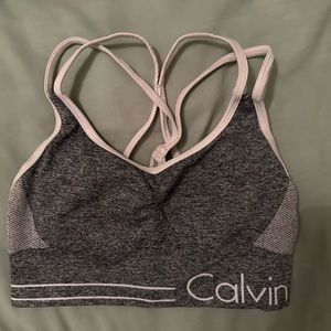 calvin klein sports bra